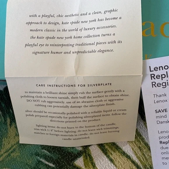 Kate Spade “Two of a Kind” 2 Pc Bar Set NWT - Picture 6 of 9